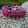 paracord náramek pink blue