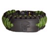 paracord id náramek3m punisher zelený