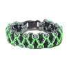 Paracord náramek Solomon diamant černo bílý černozelený