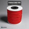 PARACORD 100 BARVA ČERVENÁ