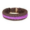 paracord náramek viktory černofialový