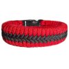 paracord náramek viktory červeno černý