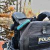 paracord náramek viktory tmavě šedá modrá policie