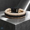paracord náramek viktory písková černá
