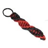 paracord DNA přívěsek černo červený