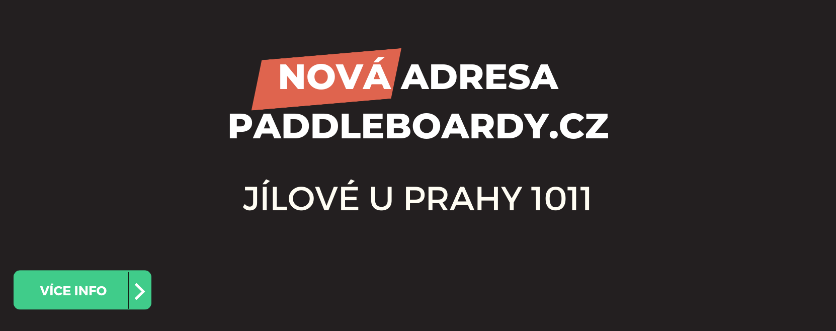 Stěhování Paddleboardy.cz – důležité informace