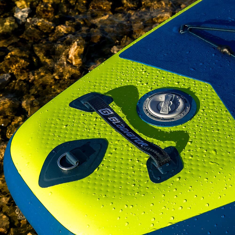 Ventil, madlo a D-ring – Gladiator One 12'6 Lime