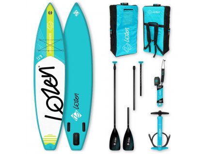 Touring lozen nafukovaci paddleboard v kompletu s prislusenstvi paddleboardy karlin