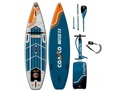 nafukovaci paddleboard coasto natulis 11 sup karlin v kompletu s padlem