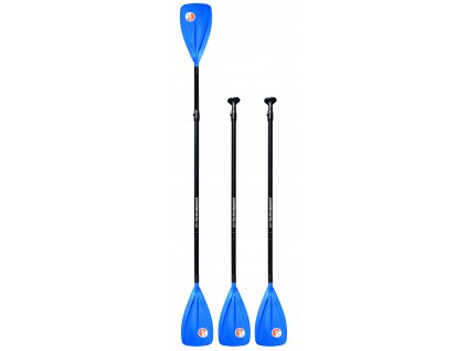 set kayak sup 2 modré pádla na paddleboardy