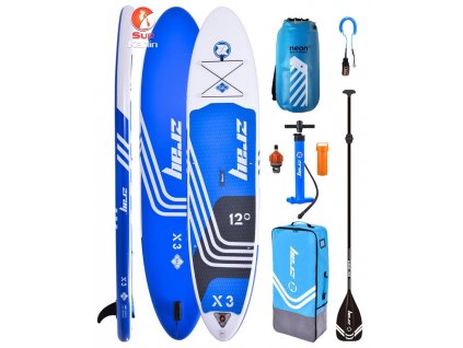 Kombo pack paddleboard ZRAY X3 bez sedáku s Neon dry bagem web