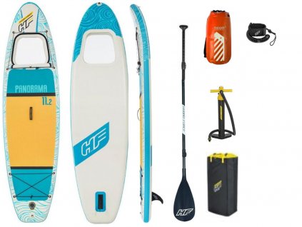 panorama nafukovaci paddleboad hydro force komplet s dry bagem neon paddleboardy karlin