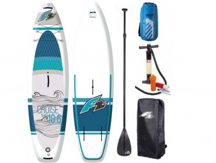 PADDLEBOARD F2 CRUISE WS 11,5 33 TURQUOISE paddleboardy karlin