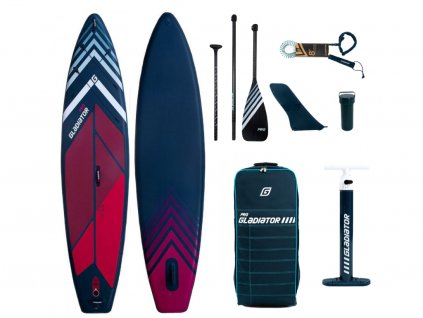 Nafukovací paddleboard Gladiator Pro - 11'4"x32"x5" celý set