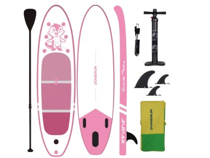 Nafukovací rodinný paddleboard Dongrun All-Round Pink 10’6"×32"x6"