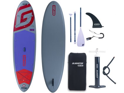 Nafukovací paddleboard Gladiator One - 10'8"x34"x6" Red