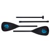 4 pieces paddle adjustable with blue fish logo