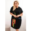 cze pl Damske bavlnene saty Plus Size s barevnym potiskem cerna 33193 3
