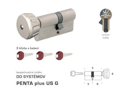 DK - PENTA plus US G - s gombíkom