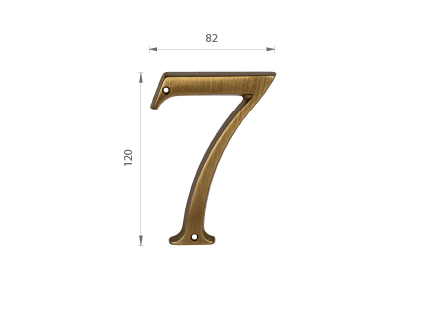 MPK - DOMOVÁ ČÍSLICA "7"- 120 mm