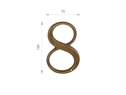 MPK - DOMOVÁ ČÍSLICA "8" - 120 mm