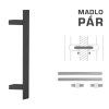 FT - MADLO kód K41Z 40x10 mm UN pár