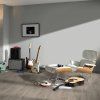 laminatova podlaha parador basic 600 dub 1744355 v interieri s gitarami