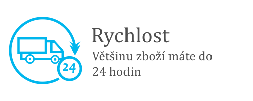 RYCHLOST - doručení skladového zboží do 24h.