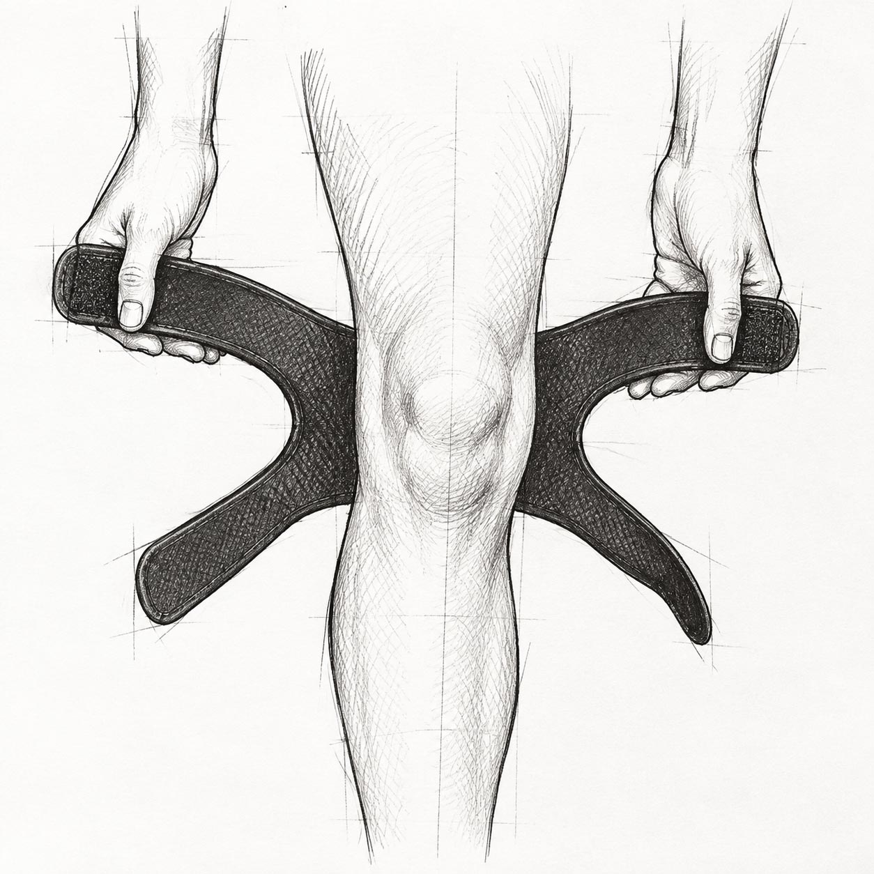 Cho-Pat® Dual Action® LITE Knee Strap použití
