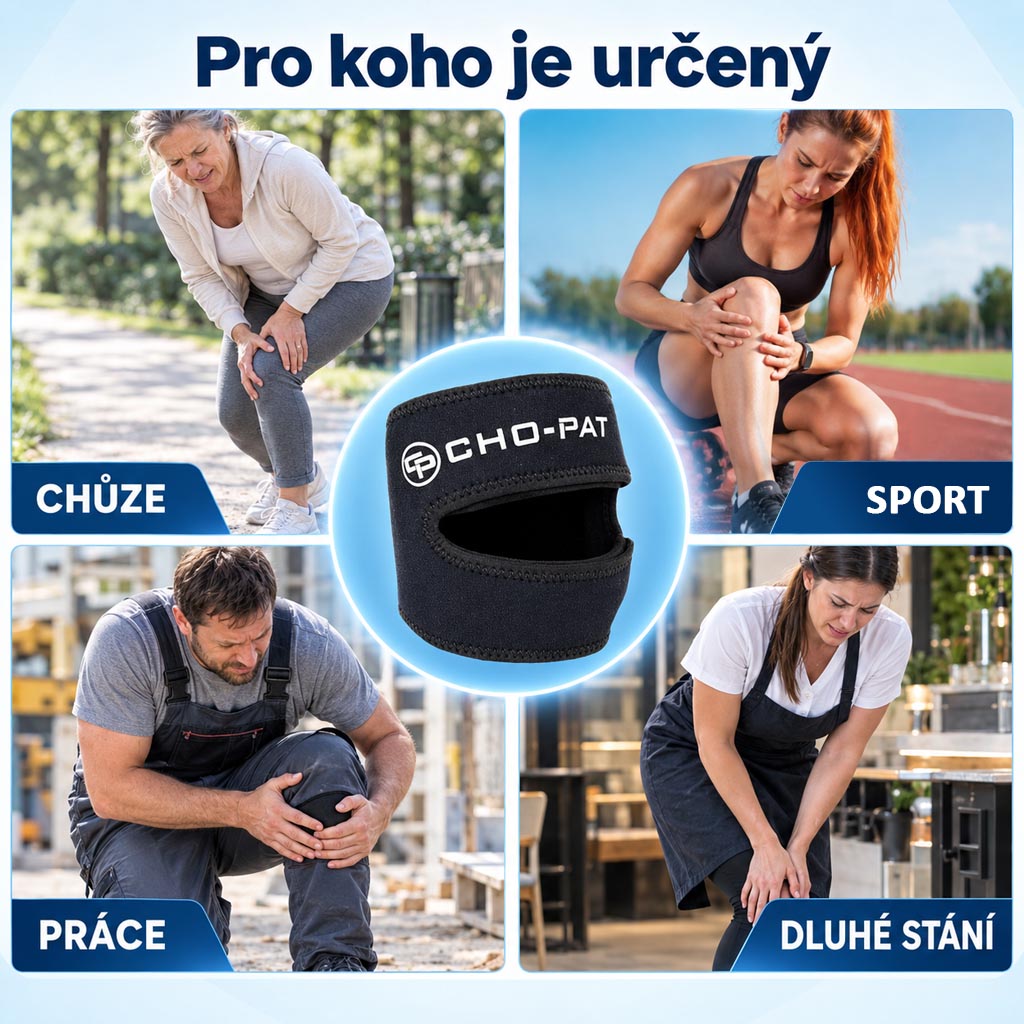 Komu je určen Cho-Pat® Dual Action® LITE Knee Strap