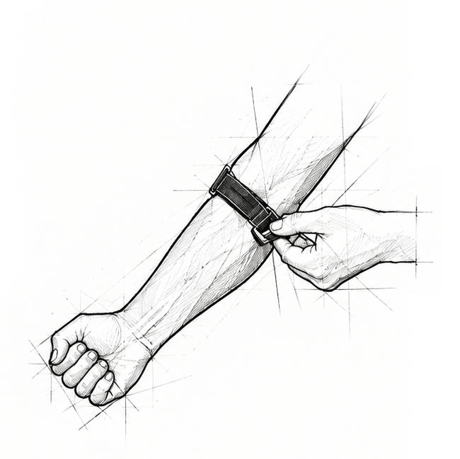 Cho-Pat® Tennis Elbow Strap_použití krok 3