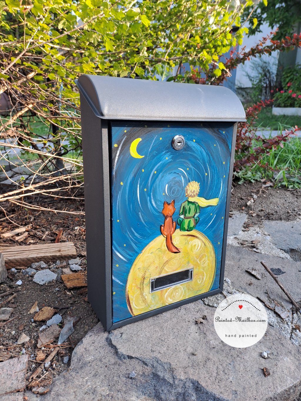 Bemalter Briefkasten - Wiesenblumen 001