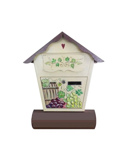 Bemalter Briefkasten - Gartenblumen 002