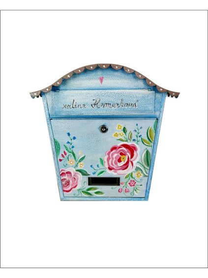 Painted Mailbox - roses 006