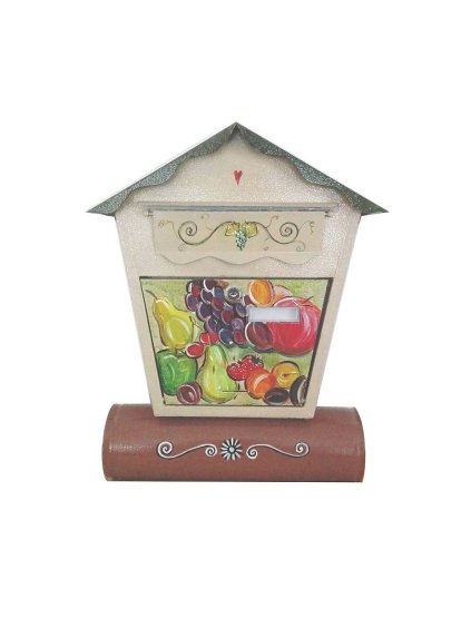 Bemalter Briefkasten - Gartenblumen 014