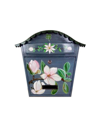 Bemalter Briefkasten - Gartenblumen 006