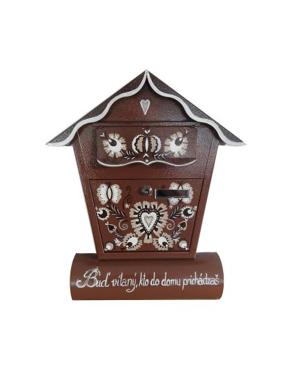 Poštová schránka - Hnedý ornament