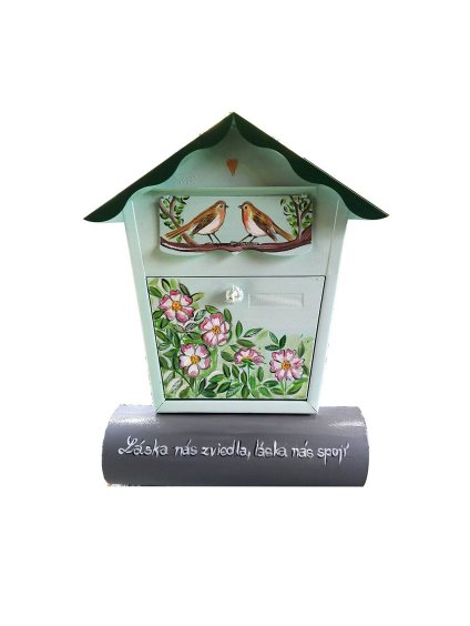Bemalter Briefkasten - Rosen 008