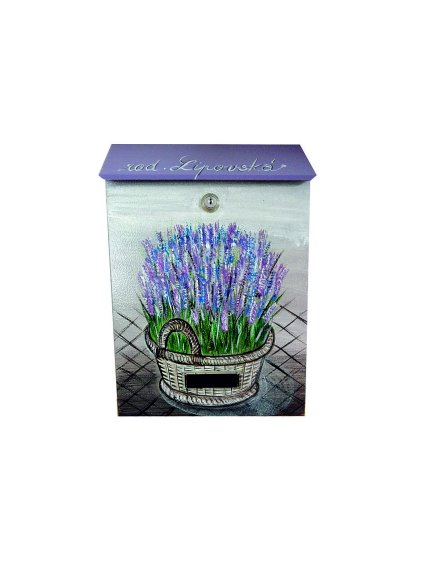 Painted Mailbox - lavender 001