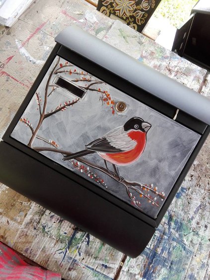 Painted Mailbox - animals 005