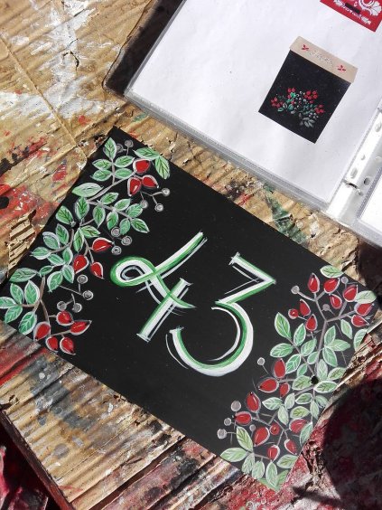 Číslo domu - šípky