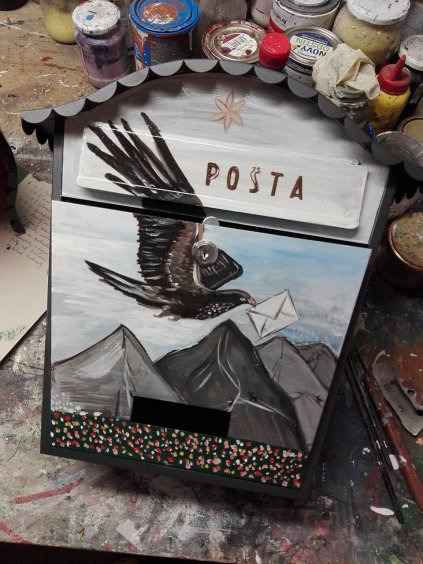 Painted Mailbox - animals 036