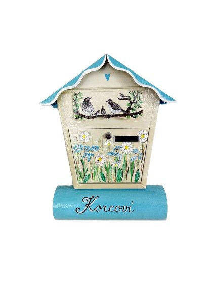 Painted Mailbox - meadow flowers 013