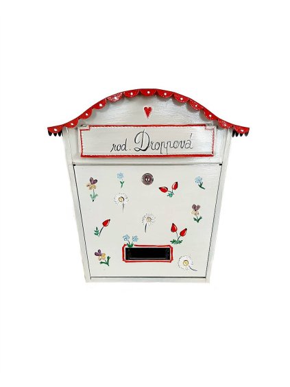 Maľovaná poštová schránka - Lúčne kvety 033