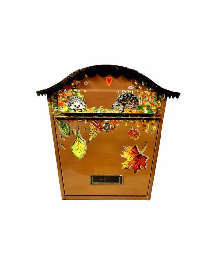 Maľovaná poštová schránka - Ježkovci