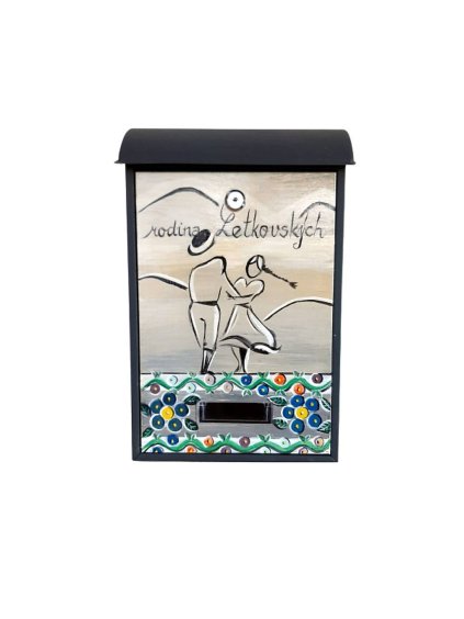 Maľovaná schránka - tanečníci