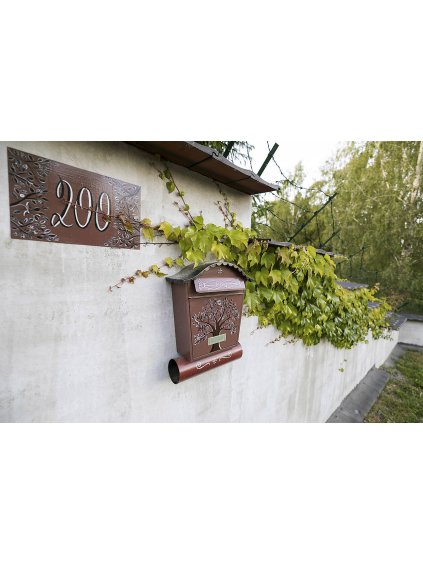 Painted Mailbox - forest and trees 012