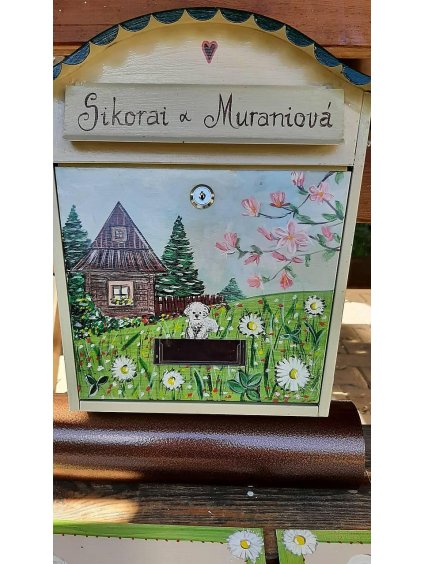 Painted Mailbox - meadow flowers 010