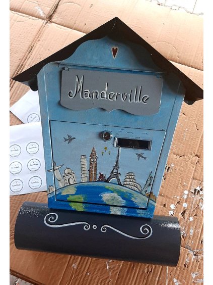 Maľovaná schránka - okolo sveta