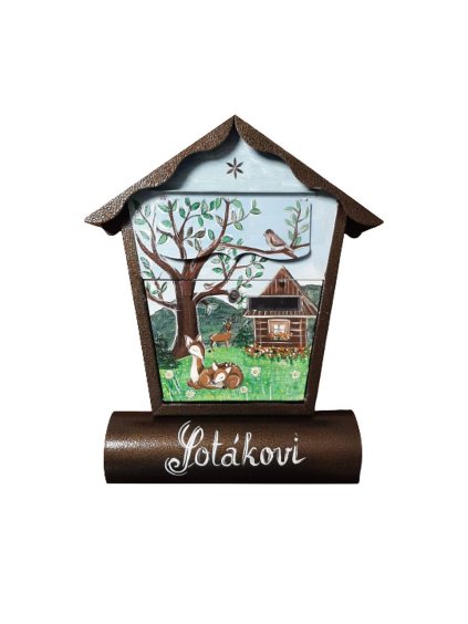 Painted Mailbox - animals 021